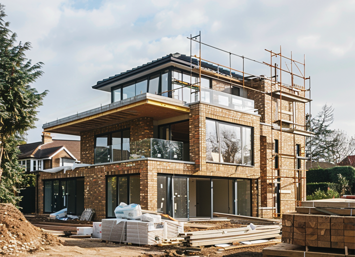 A property development project funded by bridging finance.
